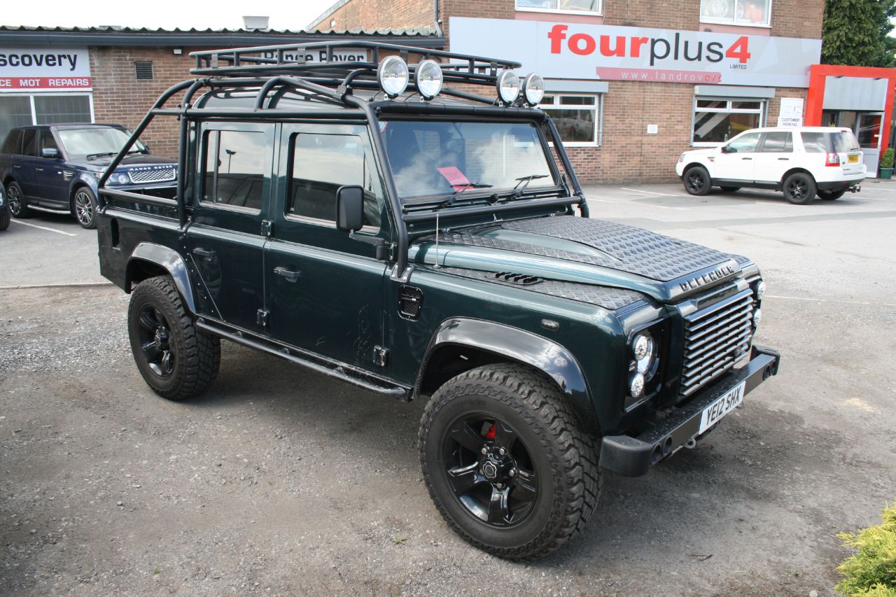 Land Rover Defender XS Double Cab PickUp TDCi [2.2] Four Wheel Drive Diesel Green at Four Plus 4 Leeds